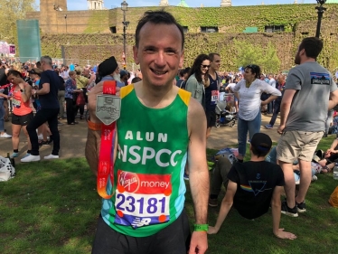 The Vale MP finished the marathon in just under 4 hours 